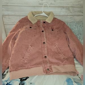 Roxy Light Rose/Pink Courduroy Jacket Sz XL New